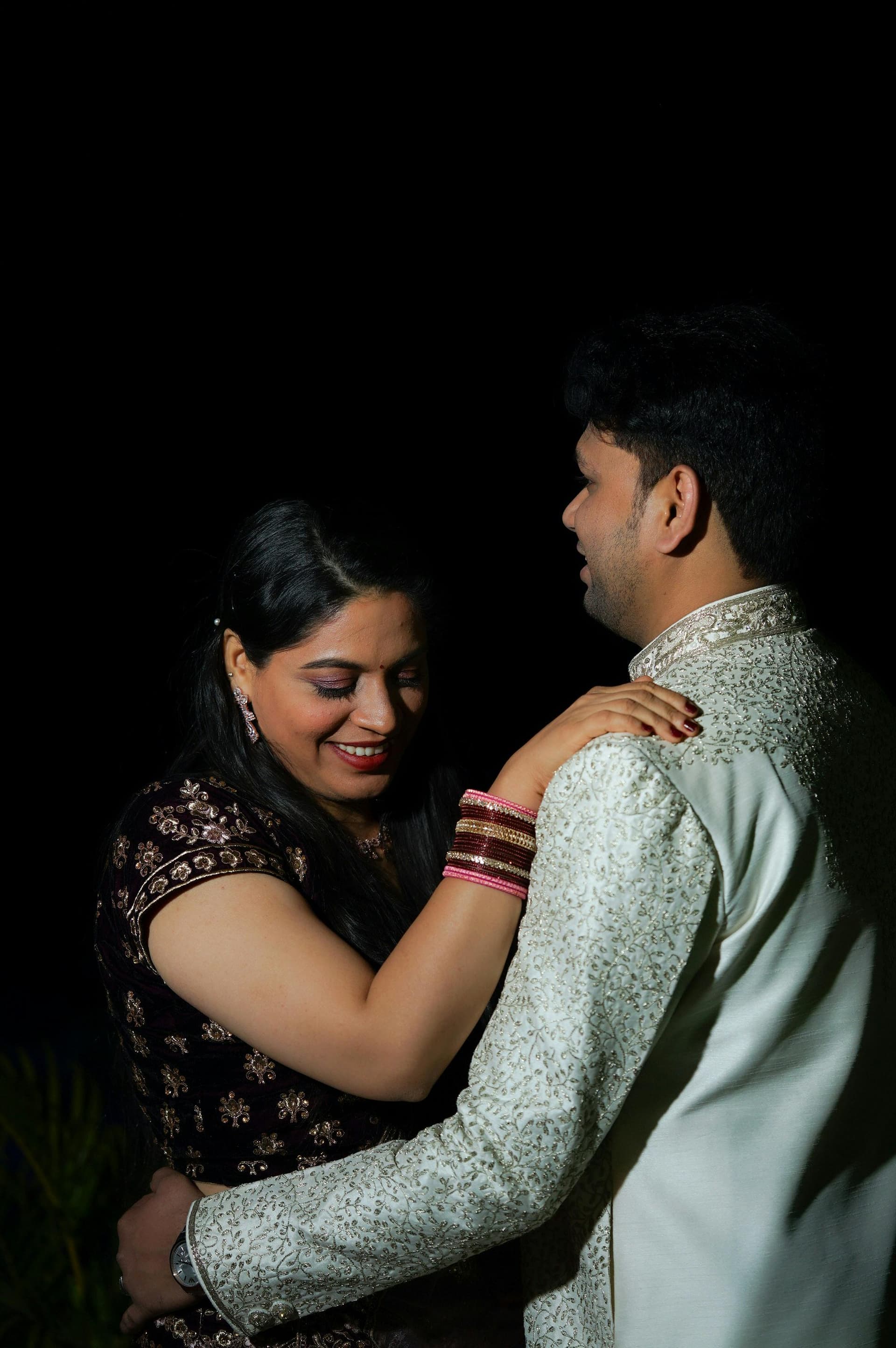 Indian couple planning their wedding